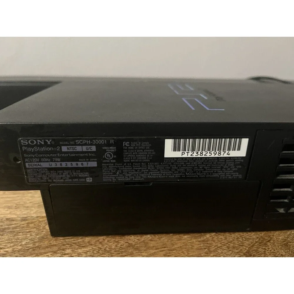 Sony PlayStation 2 PS2 Console SCPH-30001 Turns On But No Signal/Video - AS IS
